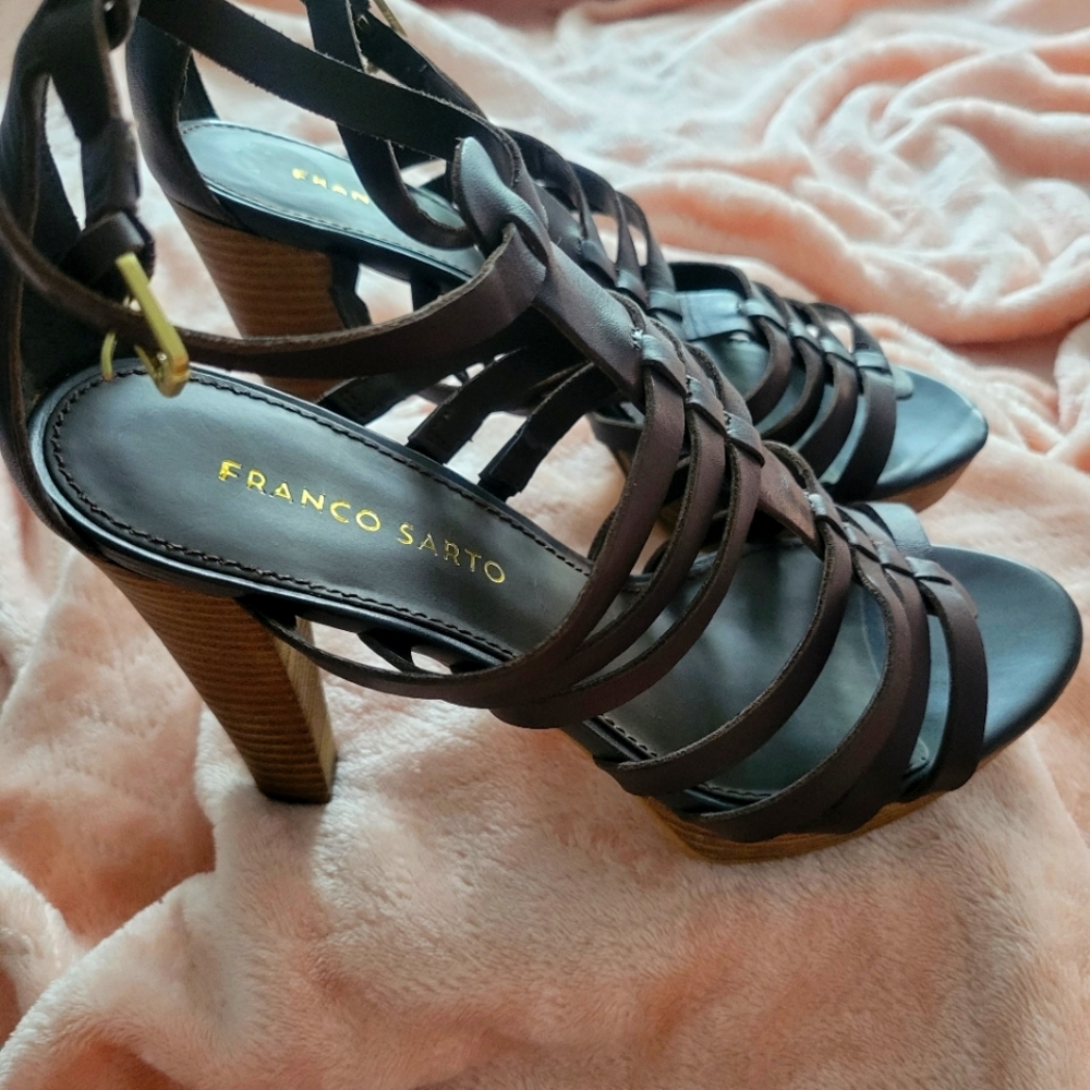 Franco Sarto Bauble Platform Sandals Size 10